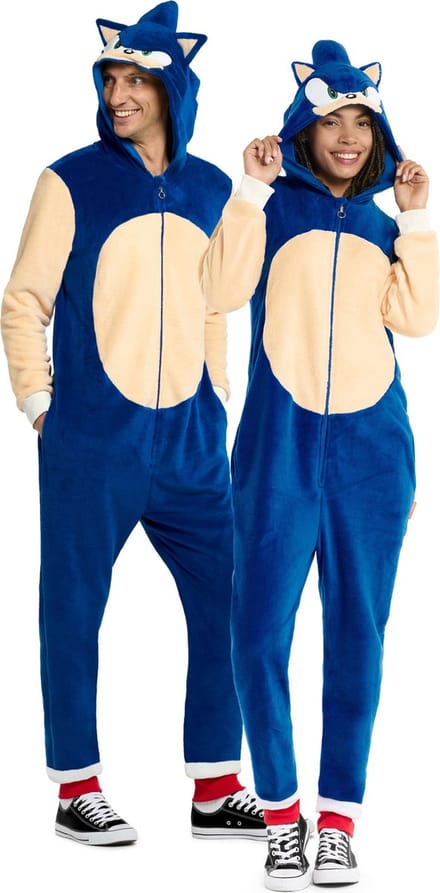 OppoSuits Sonic the Hedgehog™ Onesie - Unisex - Carnaval- en Halloweenkleding - Chill Pak - Blauw - Maat: S