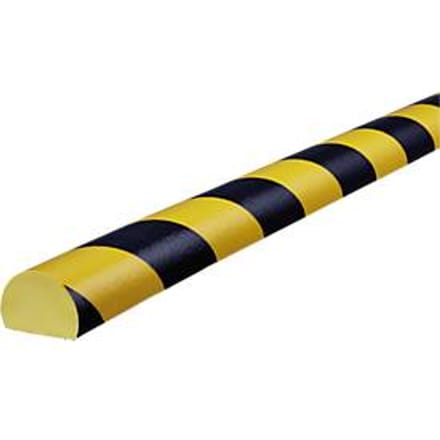 Oppervlaktebescherming type C, 5 m/rol, geel/zwart