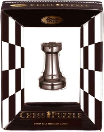 Cast Chess Puzzle - Rook - Black