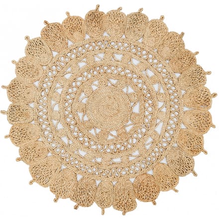 Vloerkleed Keanu rond jute | Conceptum Hypnosis