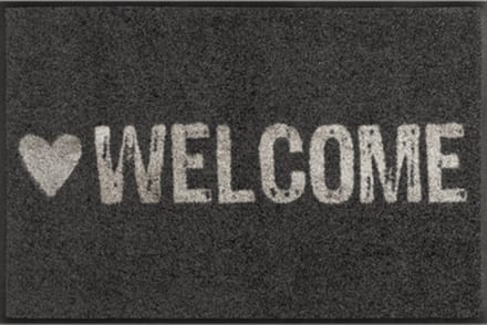 Kleen-Tex Wash+Dry Design Wasbare Deurmat - Loper - Warmly Welcome - 50 x 75cm