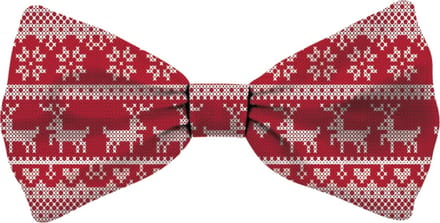 Plenty Gifts Vlinderstrik Kat Hert Rood 10X5CM