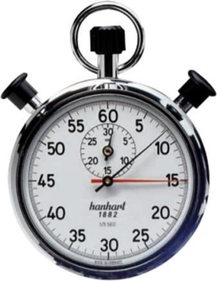 Hanhart mechanische industrie  Split Seconds Addition Stopwatch 135.0101-0S - 1/5 sec - 30 min