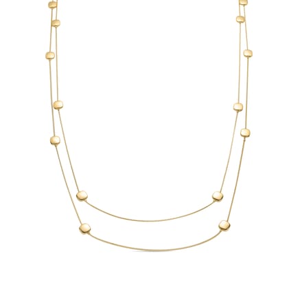 Luxere witte parelketting afgewerkt in 18K geel goud - Tislain