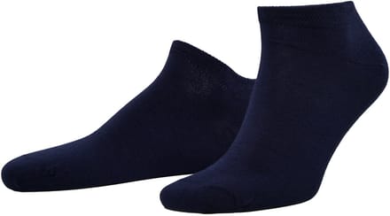 JP 1880 - Heren - sneakersokken set van 2 uni - Donkermarine - Maat 43+
