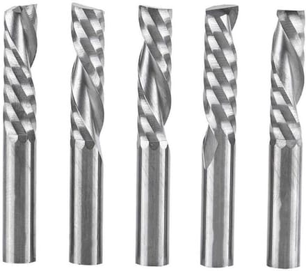 Dailygoods- Frezen Set van 5 Stuks - 6mm Snijkant - Wolfraamcarbide