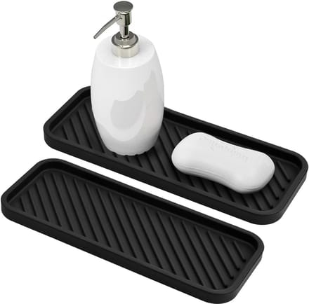 Siliconen Sponshouder Set van 2 - Antislip Keukenspoelbak Organizer voor Spons en Servies