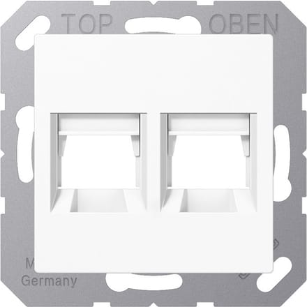 Jung AS500 Dubbele RJ45 Afdekking Wit - A1569-2BRWW