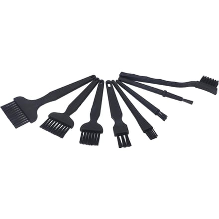 8 stuks niet-statische borstels draagbare plastic handgreep ABS elektronica computer toetsenbord reinigingsborstelset black