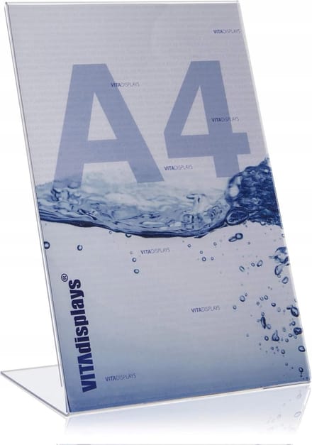 Merkloos A4 Acryl Displayhouder - Transparant & Stijlvol
