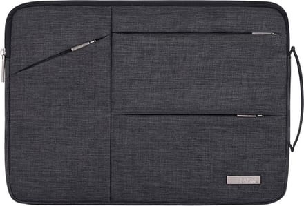Canvas Artisan Laptopsleeve 14 inch - Laptophoes - Zwart