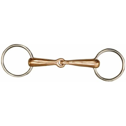 2-rings trens bit voor paarden met koperen lopen Tattini