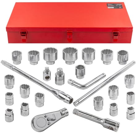Forcekraft FK-68263-9 - Dopsleutelset - 3/4" - 12-kant - 26 stuks