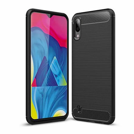 Ntech Soft Brushed Hoesje Geschikt Voor Samsung Galaxy A10/M10 - Matt Zwart