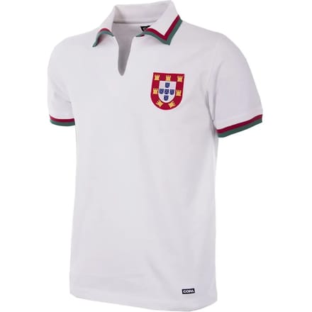 COPA - Portugal Uitshirt 1972 Retro Voetbalshirt - Heren - Wit - L