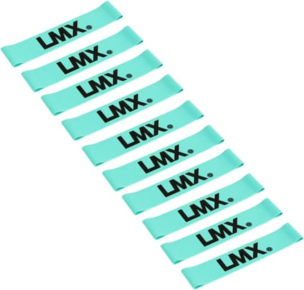 Lifemaxx LMX Mini Weerstandsband - Sterk - Blauw - 10 stuks