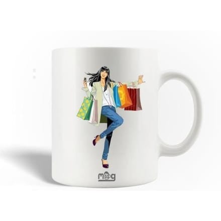 Mug en Céramique Shopping Fille Back Off