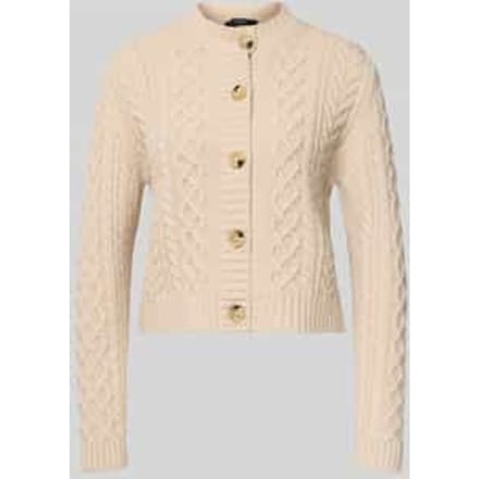 Regular fit gebreid jack van zuivere wol, model 'ABITO'