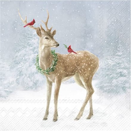 Servet "Deer in Snow"