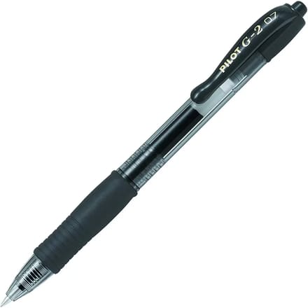 Pilot G2 Gel Ink Rollerball pen – Doos van 12 gelpennen - Medium Tip - Black