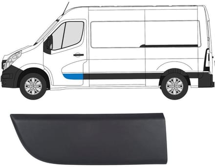 Voordeur sierlijst voor Renault Master 2010- / Links