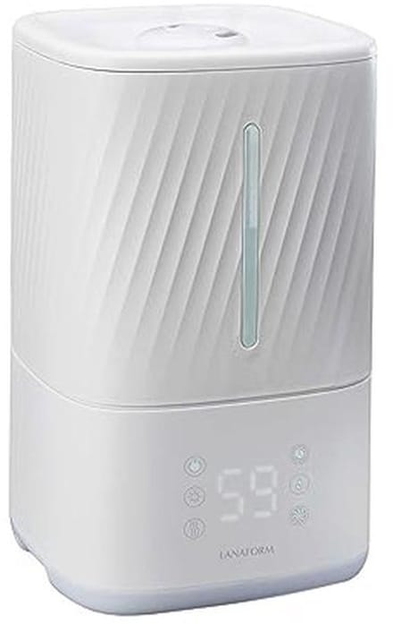 Luchtbevochtiger met Hygrometer en Aroma Diffuser - Warme en Koude Stoom - 4.5 L voor 25 M2