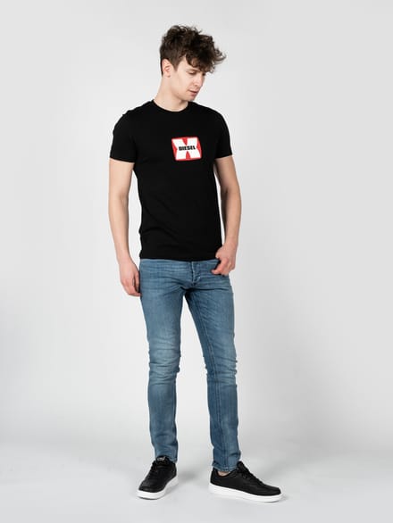 Diesel T-Shirt T-Diegor Mannen zwart