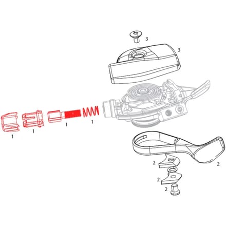 Achterderailleur kabelspanner kit Sram XX1