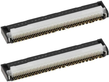 Allecto - LCD Scherm Connector - 53 Pin - Vervangingsdeel voor Nintendo Switch - Zwart - Compatibel met Switch Console - 2 Stuks