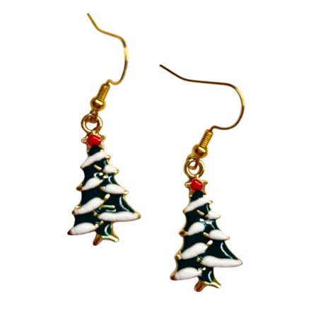 2 Love it X-mas Tree - Oorbellen - Lengte 3 cm