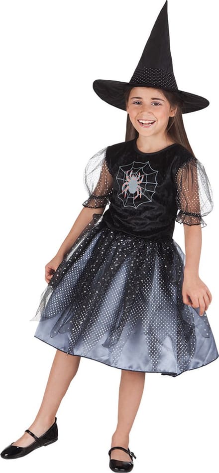 Boland - Kostuum Spider witch (7-9 jr) - Kinderen - Heks - Halloween verkleedkleding - Heks