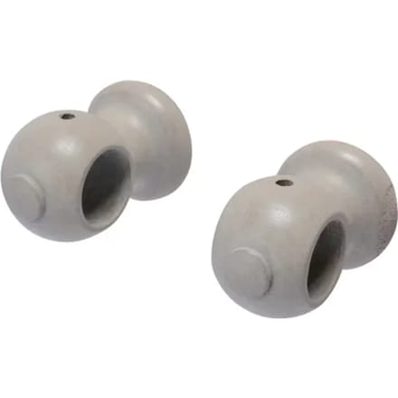 Decomode - Gordijnsteun - Apollo - Metaal - Taupe - Dia. 28mm - 2 Stuks