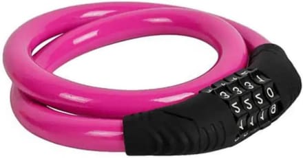 Fietsslot Combinatie - Kabel Diefstalring - Veilig Fietsen - 4 Cijfer Code - 60 cm Lengte - Zwart