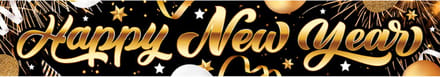 Fiestas Guirca - Spandoek Happy New Year - 290 x 50 cm