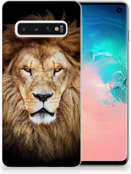 Samsung Galaxy S10 TPU Hoesje Leeuw