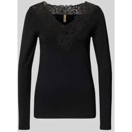 Slim fit shirt met lange mouwen van lyocellmix model 'Marica'