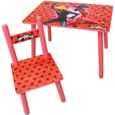 Table d'activités + 1 chaise fille Fun House Miraculous