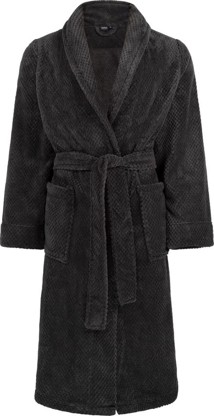 Linolux Fleece Badjas Lio Dark Grey M