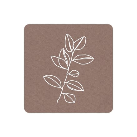 Sluitstickers - Sluitzegels - Takje - Rol Van 250 Stuks - Etiketten - Kraft