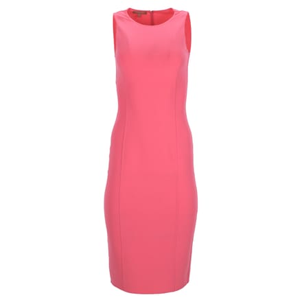 Michael Kors mouwloze midi-jurk in roze wol