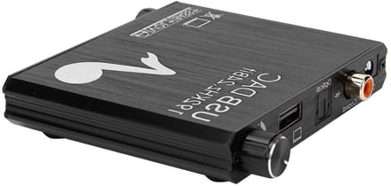 Audioconverter DAC - Geluidsomzetter - Hifi Geluid - Metaal Robuust - 24-bits - Zilver