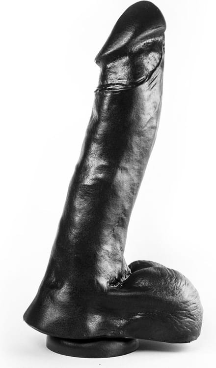 Dark Crystal XXL Dildo met zuignap 29 x 6 cm - zwart