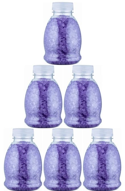 Claudius Badzout Lavendel - 375 gram - Fles met transparante dop - Set van 6 stuks