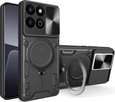 Hoesje geschikt voor HONOR 200 Smart/X7c - Techsuit CamGuard Pro Back Cover - Zwart