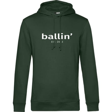 Heren Hoodies met Ballin Est. 2013 Basic Hoodie Print - Groen - Maat S