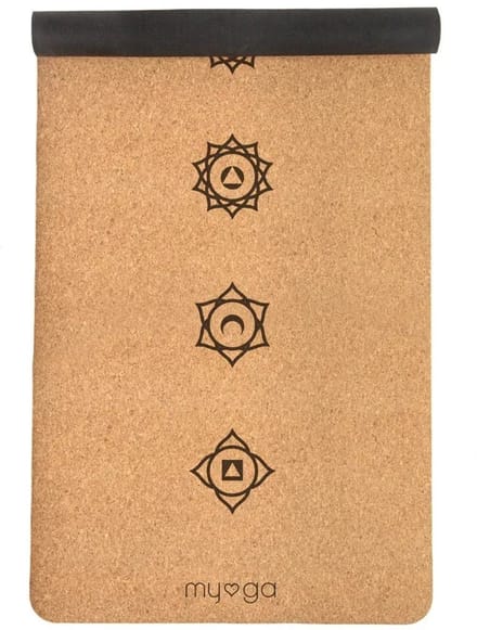 Yogamat kurk chakra extra groot 6 mm - Myga