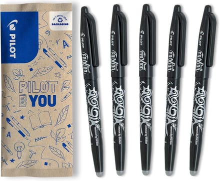 Uitwisbare Rollerball Tip - Zwart - Pack van 5