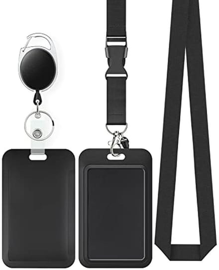 Verticale ID-kaarthouder met Badge Reel en Lanyard