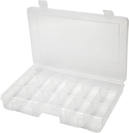Opslag doos, afm 27x19 cm, gatgrootte 5x4,5 cm, 1 stuk
