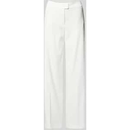 Broek met persplooien en achterzakken